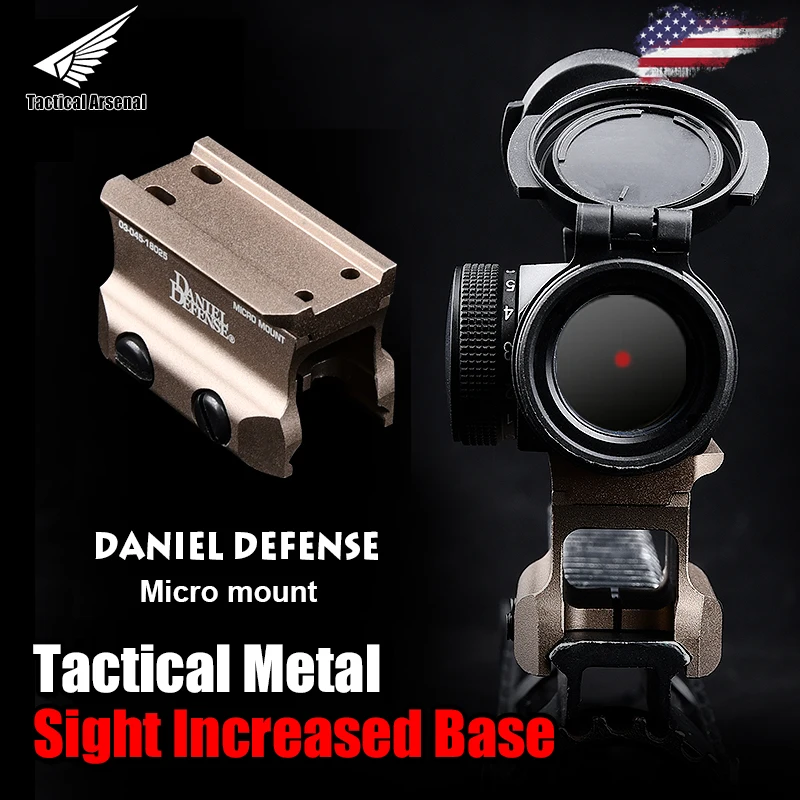 Airsoft Tactical Metal DD Red Dot Sight Increased Base For Hunting Weapon Rifle Optics Aim Support Scope Mount Fit 20MM Rail