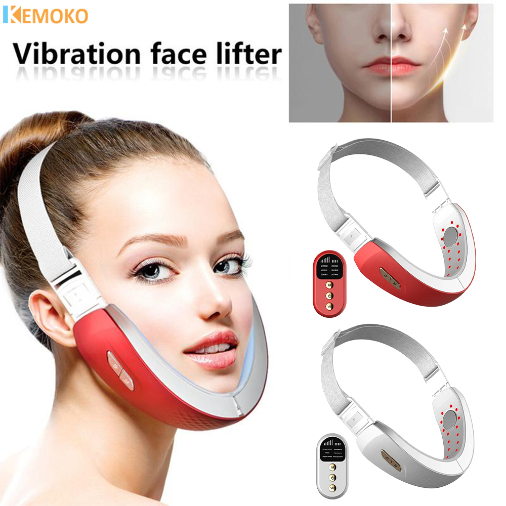 Electric V Face Facial Machine V-Line Up Lift Belt Face Massage LED Face Skin Lifting Firming Double Chin Reducer Beauty Care