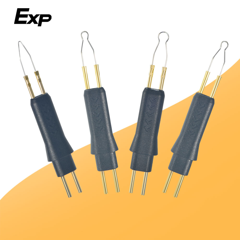 Exp 4 pcs/pack Dental Heated Gutta Cutter Tips for Gutta Percha Point Heating Cutter Tooth Gum 4 Tips Black Model