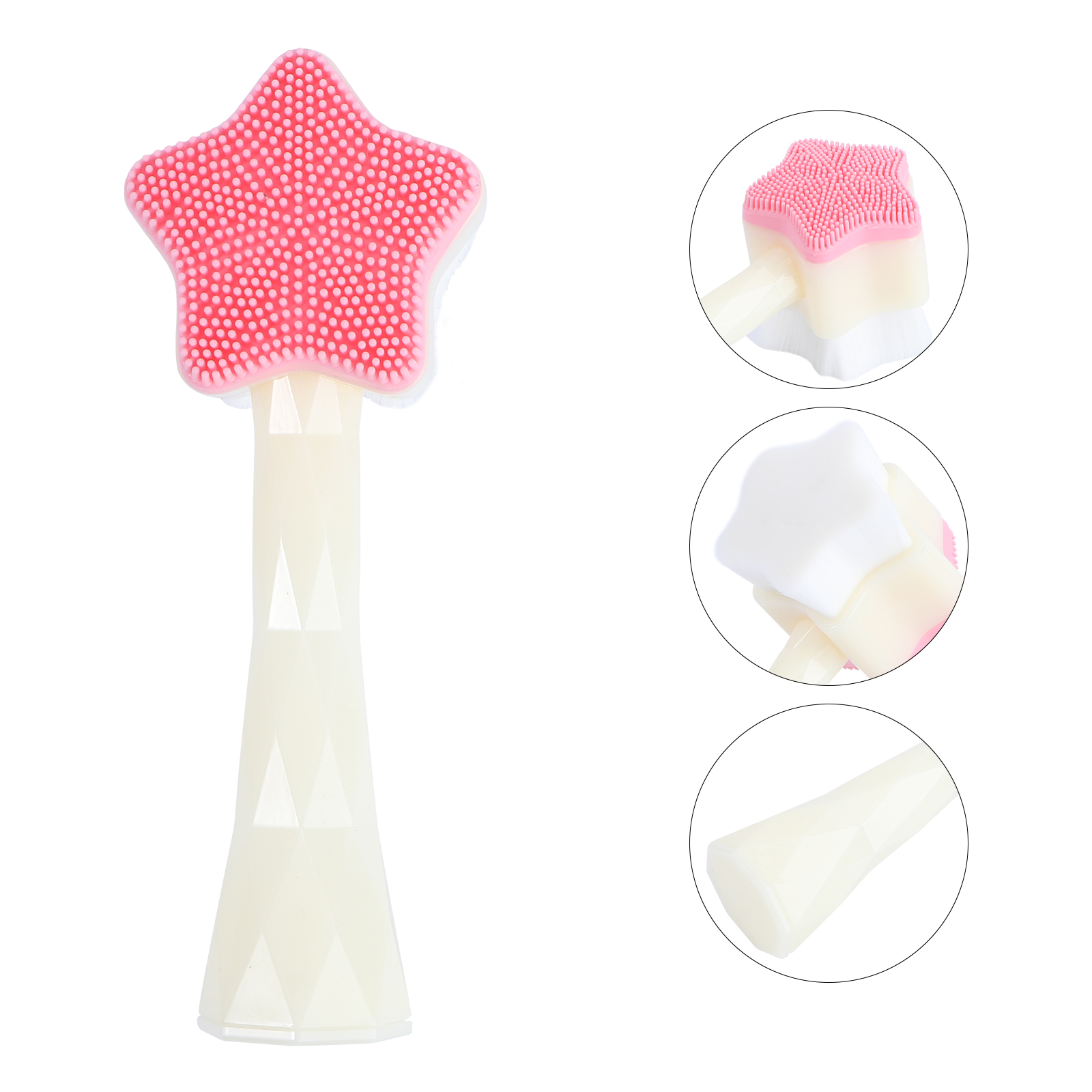 Silicone Face Brush Cleansing True Scrubber Handheld Facial Exfoliator Wash Wrist Man