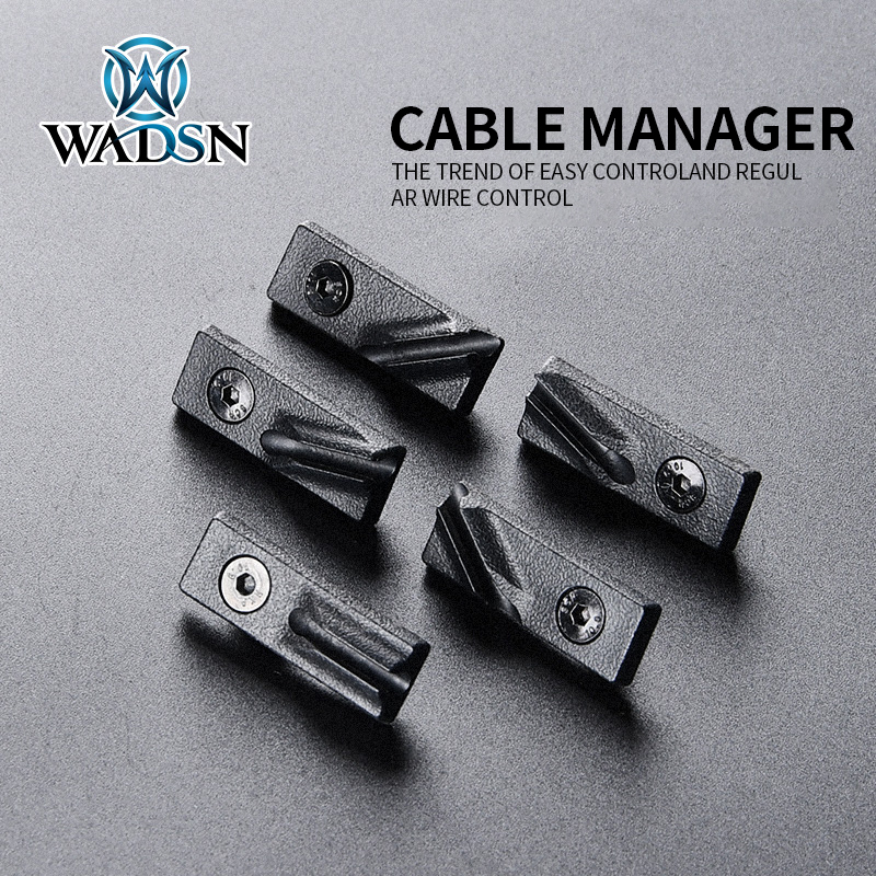 WADSN Wire Guide Pressure Remote Switch Mlok Keymod System laser flashlight Cable Management airsoft metal weapons accessories