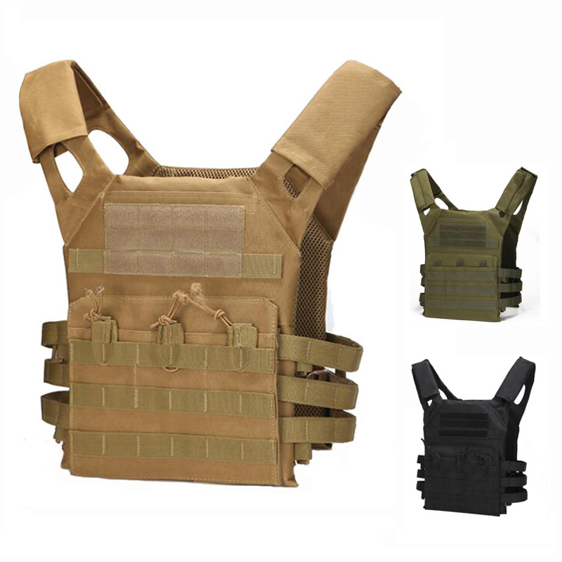 Tactical Vest Waterproof Outdoor Body Armor Lightweight Adjustable JPC Molle Plate Carrier Hunting Vest CS Game Jungle Gear