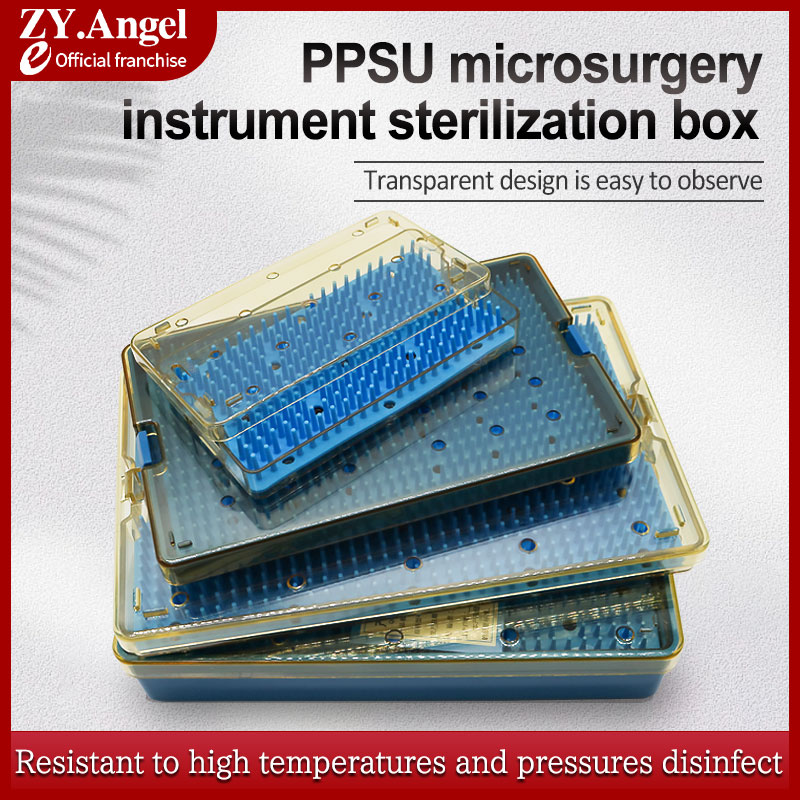 Ophthalmic Silicone Disinfection Box Surgical Instruments High Temperature and High Pressure Resistant Surgical Instruments Box