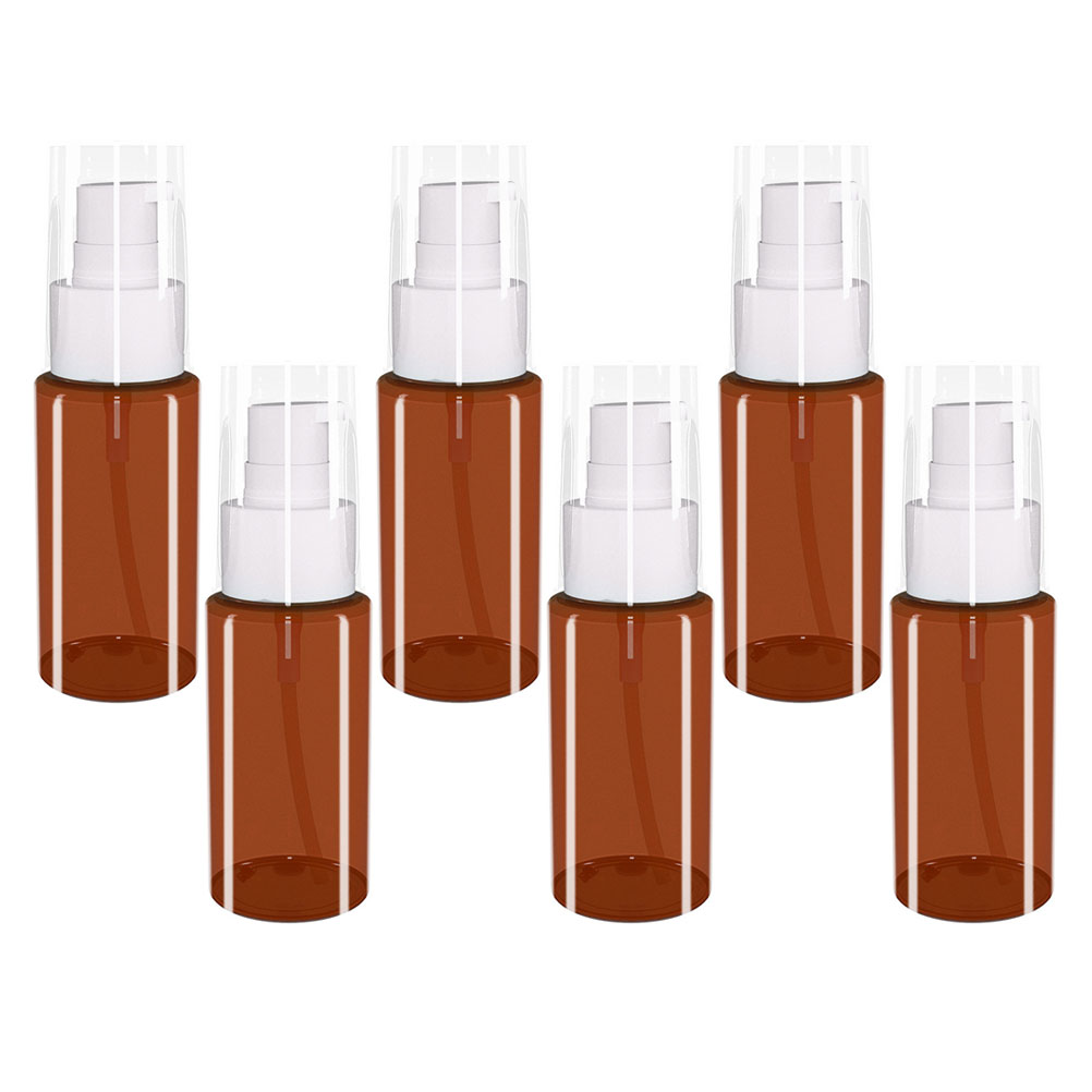 6 Pcs/set Bottle Hand Shampoo Press Pump Dispenser Lotion Body Wash Plastic Travel