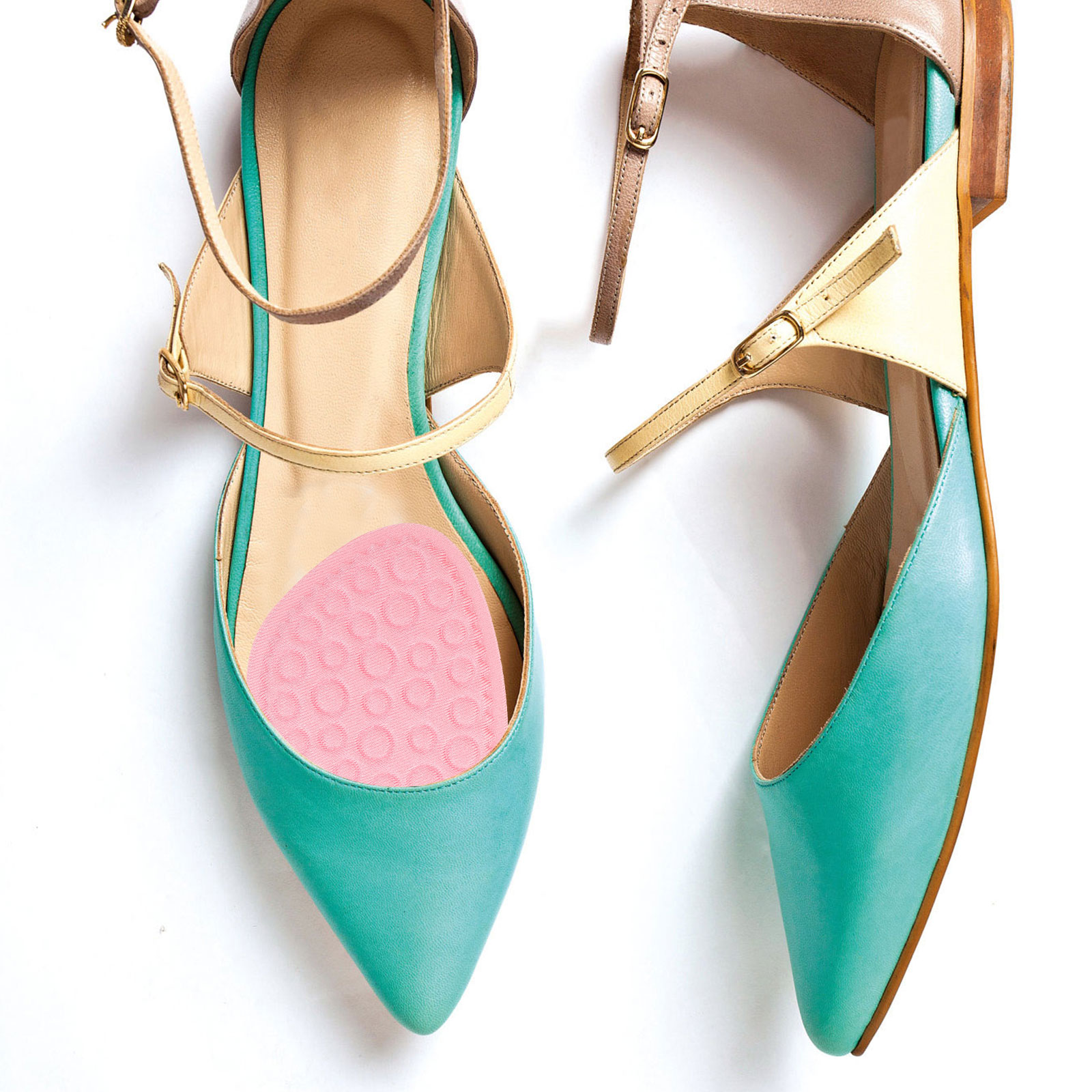 3 Pairs High Heel Pads Comfortable Anti-Odor Forefoot Cushions Pink Beige Black Non-Slip Thickened Reusable Insoles Women Shoes