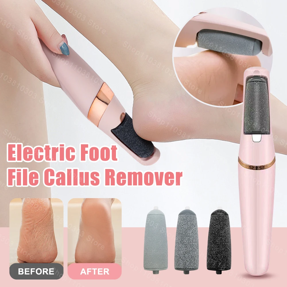 Electric Foot File Callus Remover Rechargeable Foot Pedicure Grinder Tool Dead Skin Removal Calluses Pedicure Cracked Foot Care