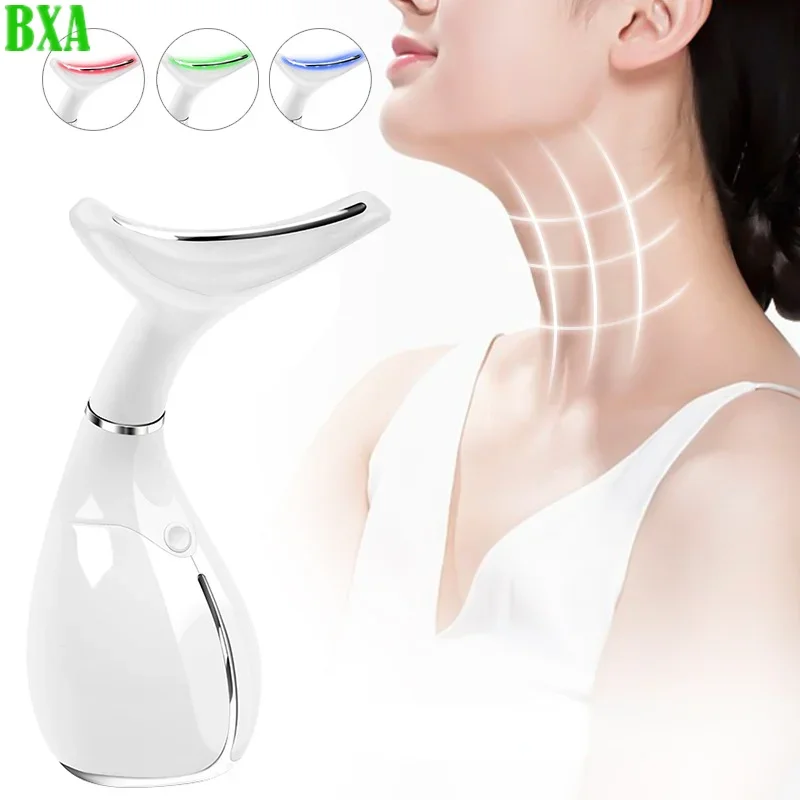 New Portable Female Facial Massager Electric Facial Massage Kit for Skin Care, 45 ± 5 ° C Heat and 3 Massage Modes
