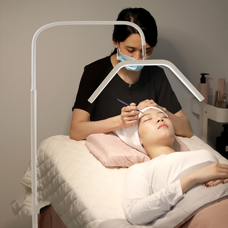 Half Moonlight LED Nail Light Adjustable 22W Ring Eyelash Extension Light for Eyelash Beauty Tattoo and Makeup