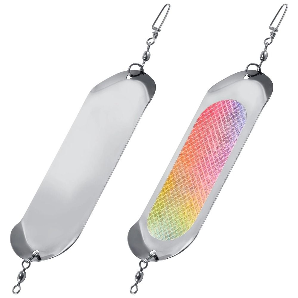 Reflective Fishing Trolling Flasher Glow Rust-Resistant Flasher Fly Trolling Lure Durable Swim Bait Diving Flash Board Trout