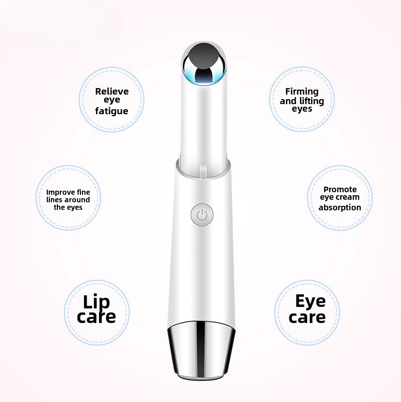 Home Beauty Equipment  Eye Introduction Device  Convenient Vibration Massage  Heating  Color Light Beauty Eye Pen