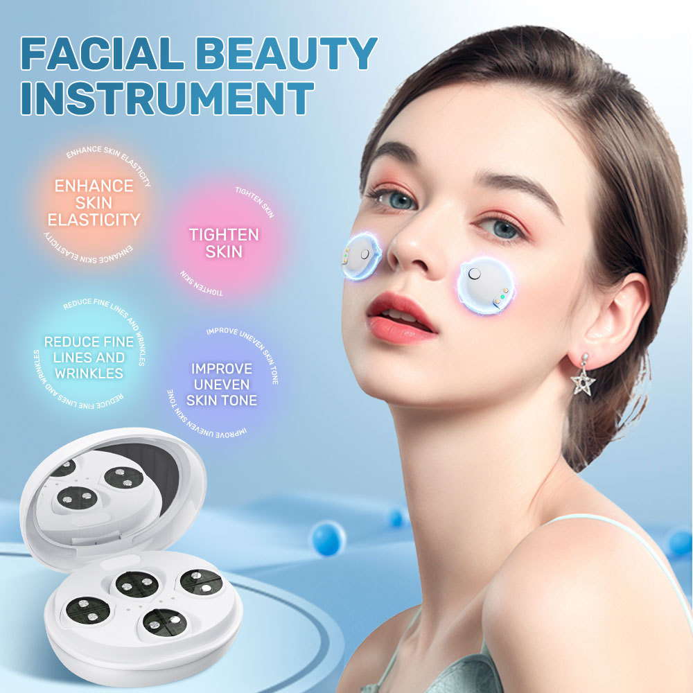 2025 New Design Red Light Face Firming Skin Care Beauty Device Electric Facial Massager