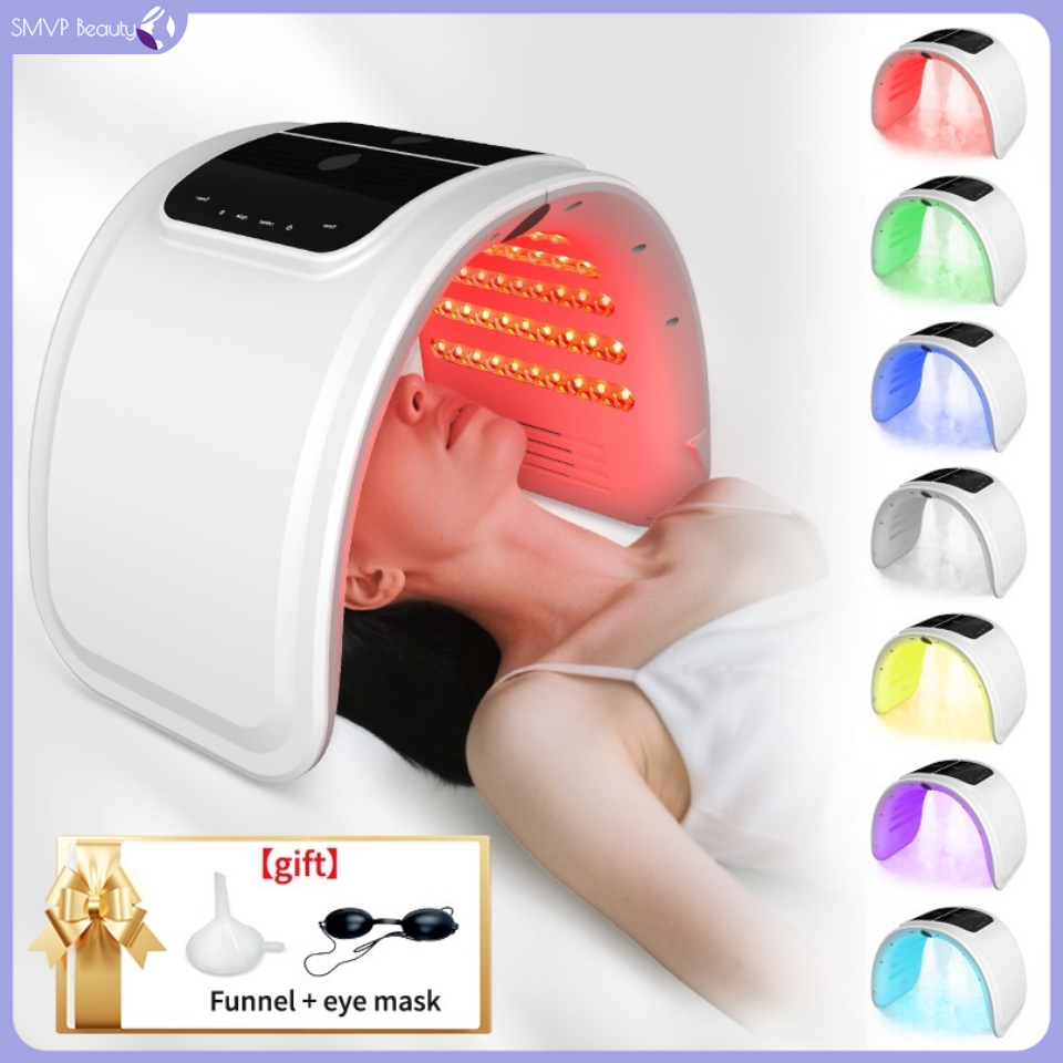 LED Photon Facial Beauty Machine Nano Spray Skin Rejuvenation Lifting Face & Body Skin Care Spa Massager Home