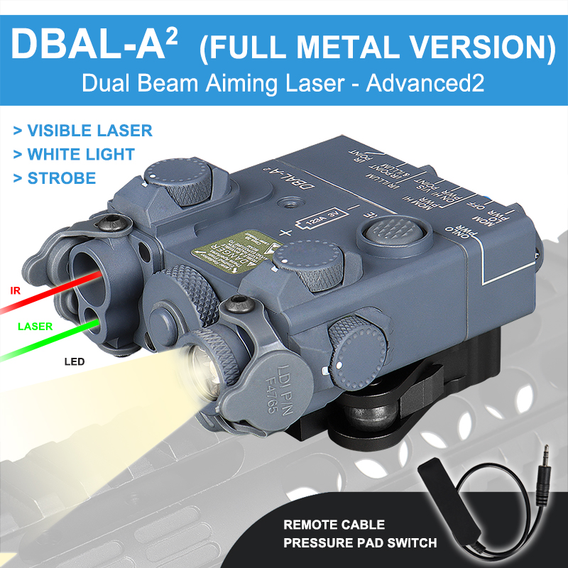 Tatical DBAL-A2 Flashlight With IR Green Laser Ceramic For Outdoor Hunting OS15-0138
