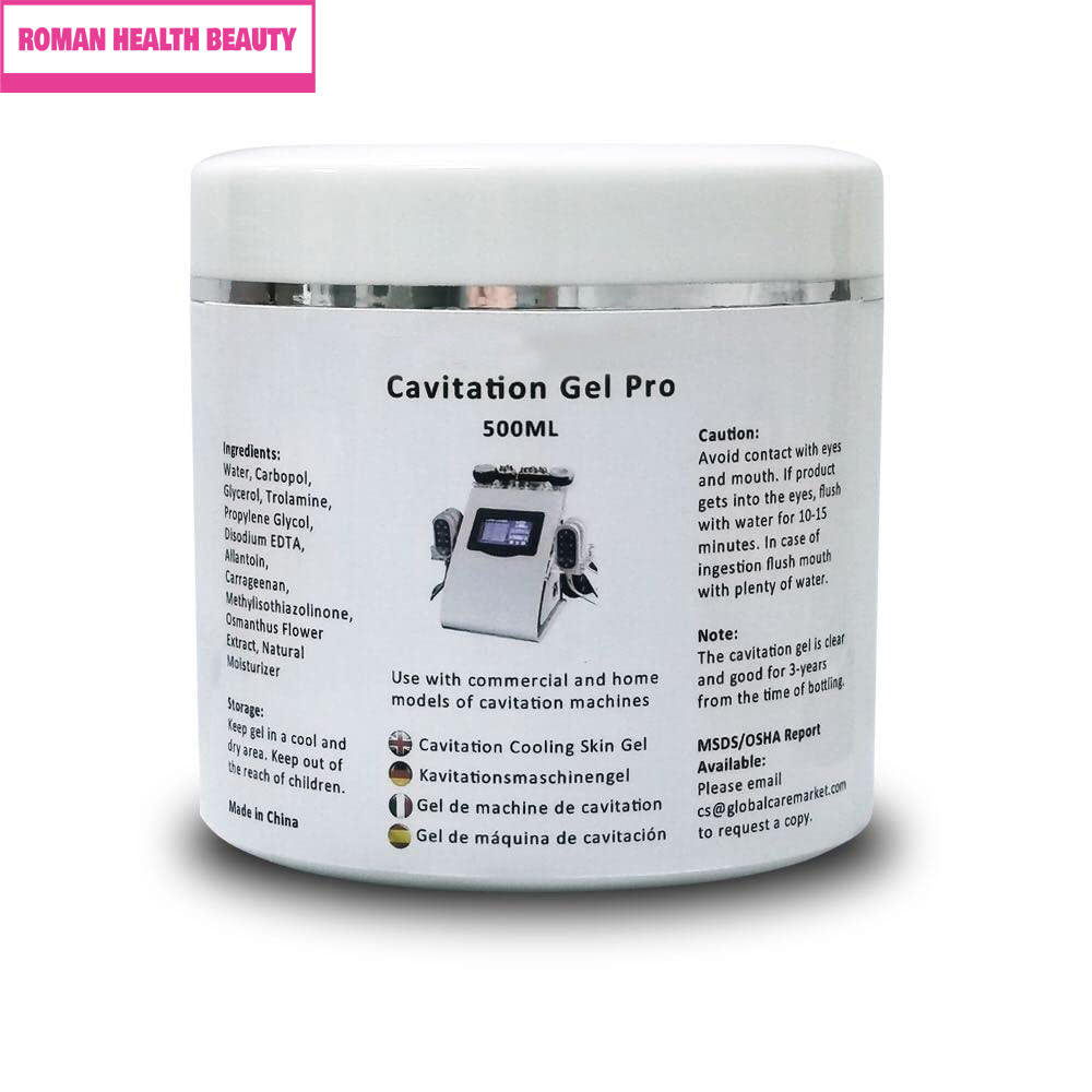 500ml Pro Ultrasound Cooling Gel - Preparation Gel- IPL Conductive Gel for use with RF Facial Firming and Body Slimming Machines