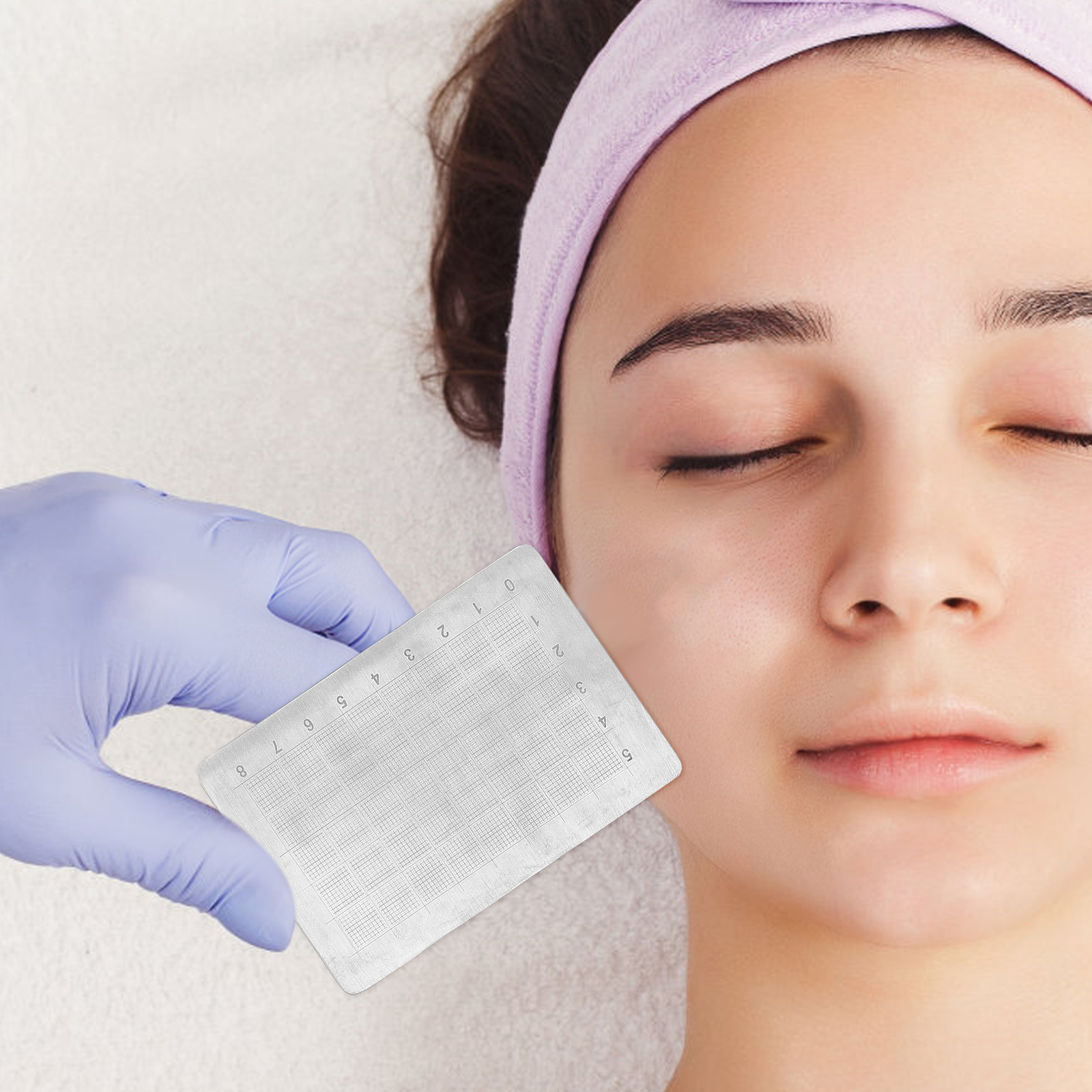 Nasal Prosthesis Measuring Device Sculpting Board Measurer Stainless Steel Work