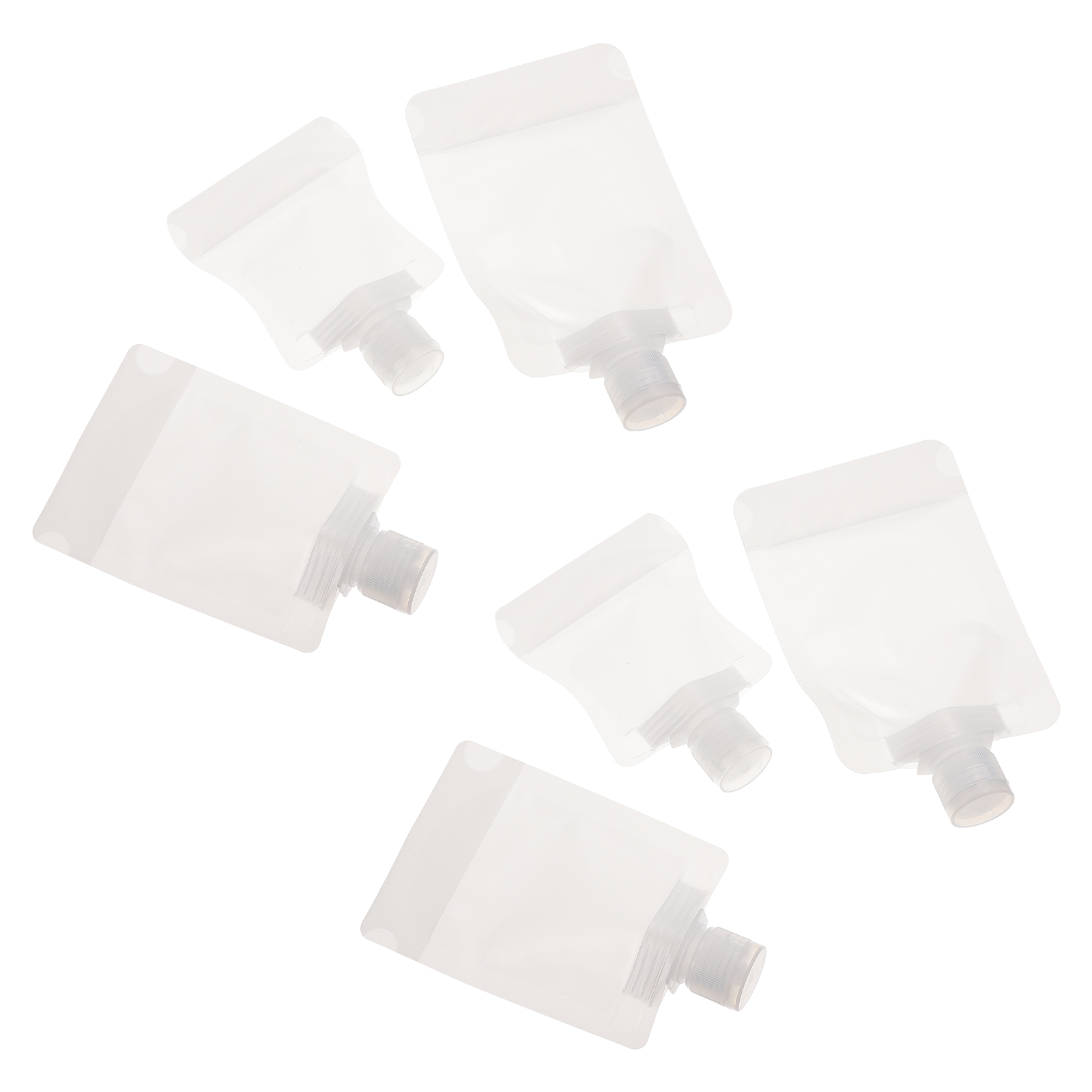 18pcs Lotion Bag Travel Makeup Portable Toiletries Storage Pouch Suction Mouth Cosmetics Bag For Packing Fluids