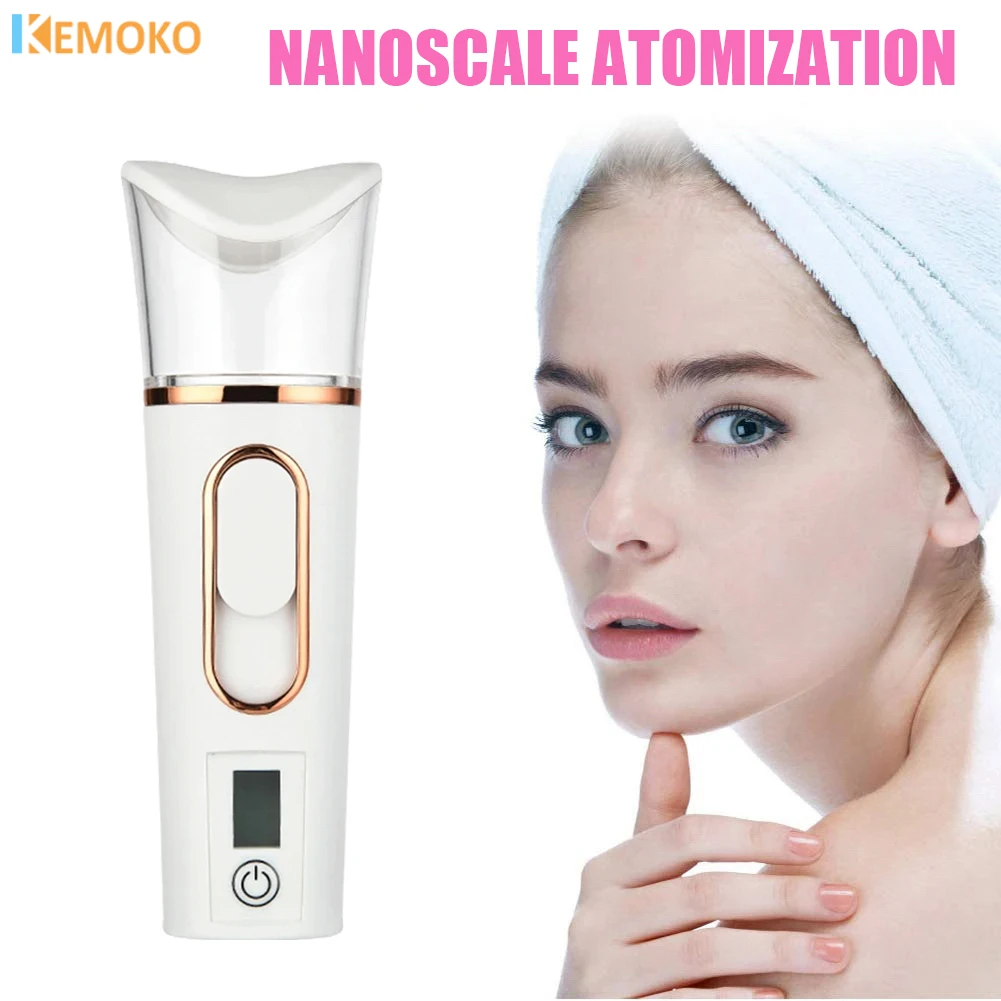 Nano Spray Facial Steamer Mini Handheld Portable 38ml Mist Sprayer Water Replenishment Device Hydration Humidifier Skin Care