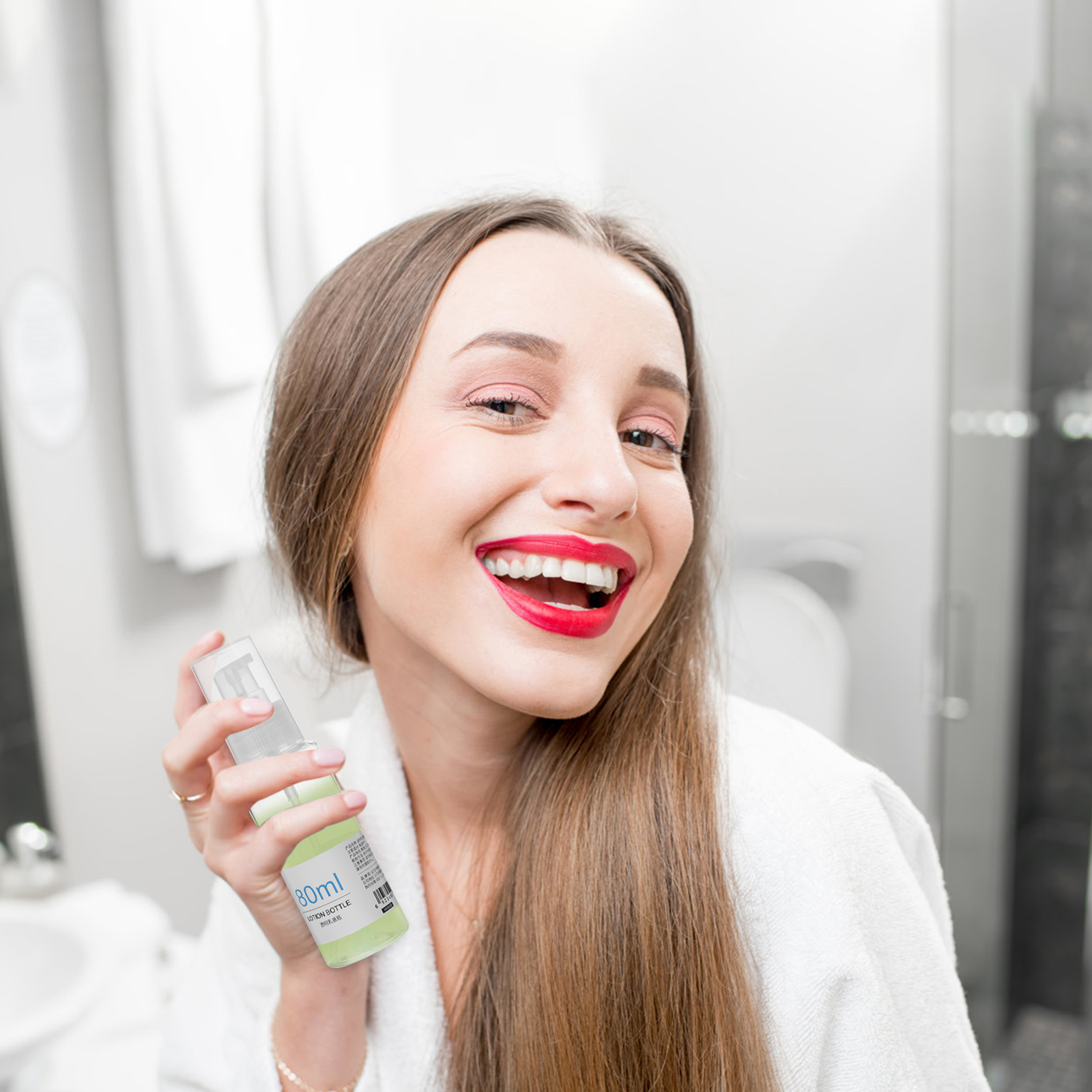 Premium Pump Dispenser Bottles Refillable Container Travel Emulsion Fluid PET Bottle 30ml 50ml 100ml Compact for Hiking