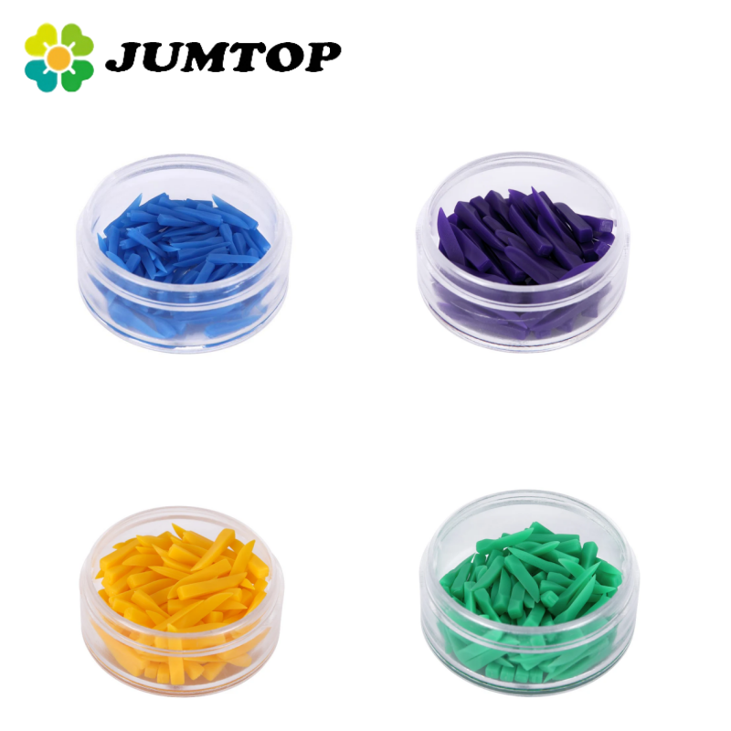 JUMTOP Disposable Dental Wedges 4 Colors Tooth Gap Wedges Plastic Dentistry Lab Instrument Dentist Tools