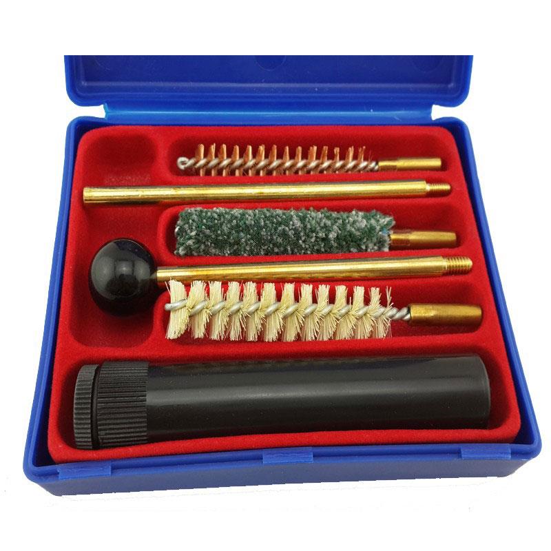 7 pcs/set Alloy + ABS Pistols Gun Cleaning Kit Fits Universal Pistol 9mm/.357/.38 Gun Cleaning Tools Hunting Cleaner Brushes