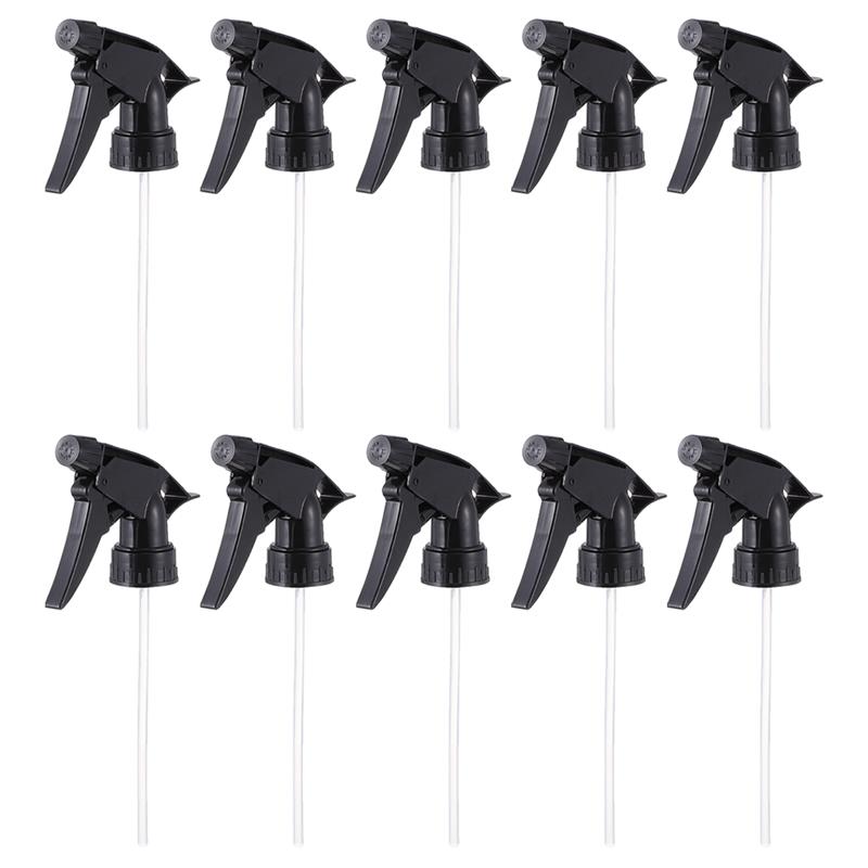 10Pcs Mist Spray Nozzle Replacement Sprayer Head Top for for standard 28/400 Neck Bottles, For Plant Watering Flowers Supplies