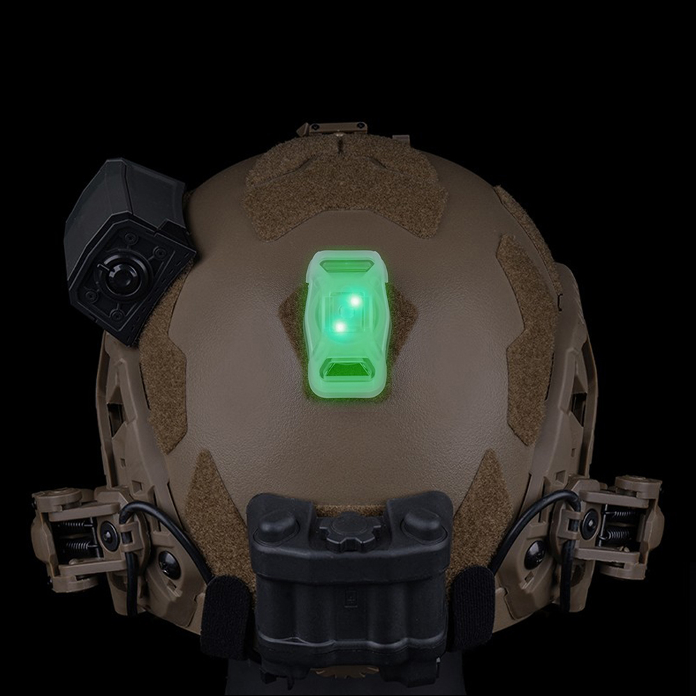 NANO Helmet Light 2 Mode for Motorcycle Cycling Hunting Fishing LED Signal Lamp Tactical IR Identification Lamps MOLLE Vest Gear