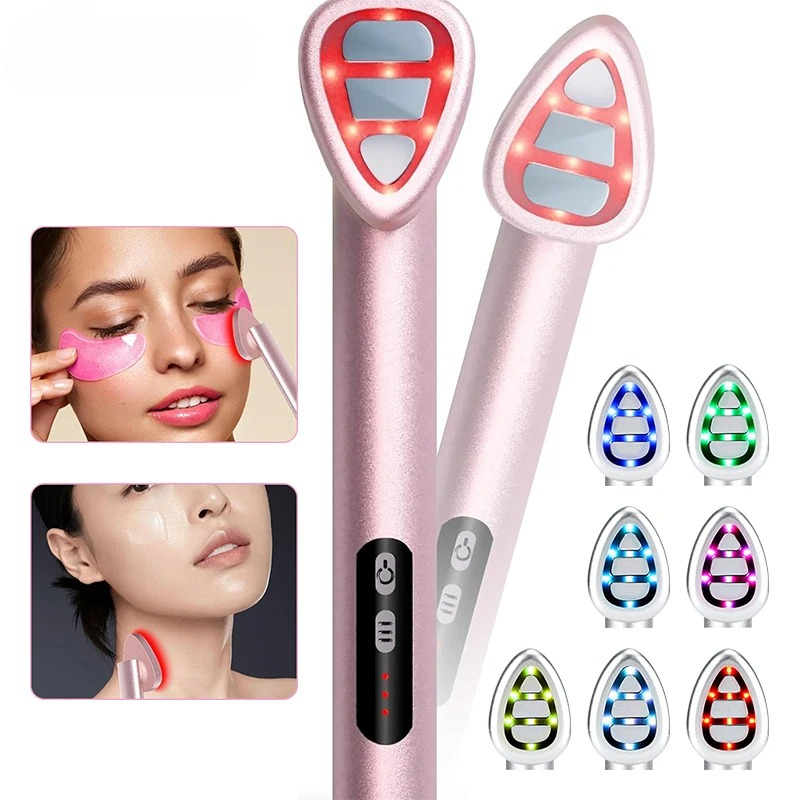7 Color Microcurrent Eye Massager Vibration Wrinkle Anti-Ageing Eye Massage Dark Circle Removal SPA Skin Care Beauty Tool