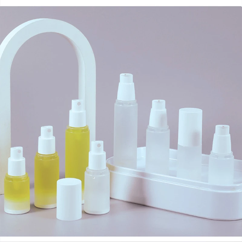 15ml 20ml 30ml 50ml Frosted Vacuum Bottle Small Vacuum Spray Bottling Small Lotion Bottle Essence Bottle Vacuum Sub-bottle