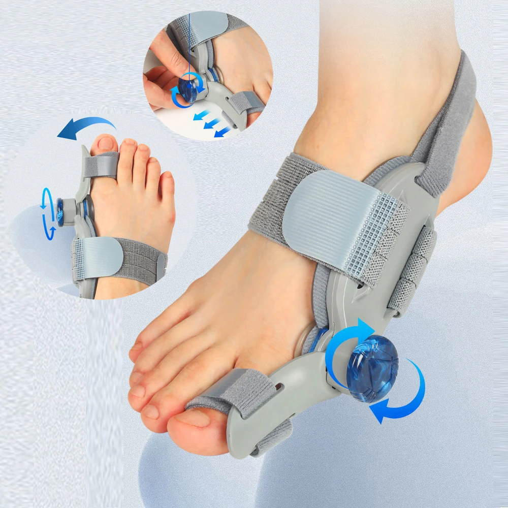 1/2pcs Bunion Corrector Adjustable Hallux Valgu Big Toe Valgus Corrector Rotatable Toe Corrector Straightener Toe Correction Spa