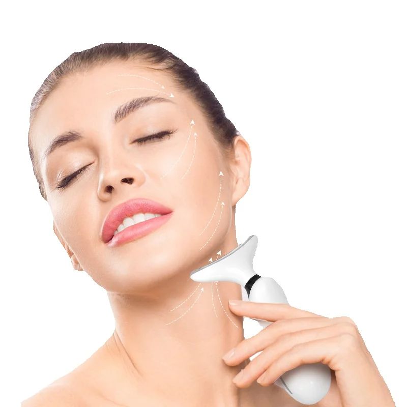 Household Color Light Skin Rejuvenation Vibration Lifting Tightening Neck Massage Beauty Instrument
