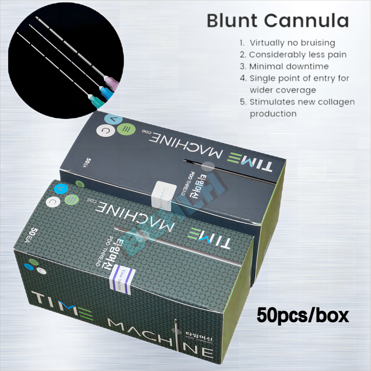 100pcs/box Manufacture Tougthness Disposable Hypodermic Fill Needle 23G 25G 27G 50mm Canula Micro Blunt tip Cannula With filter