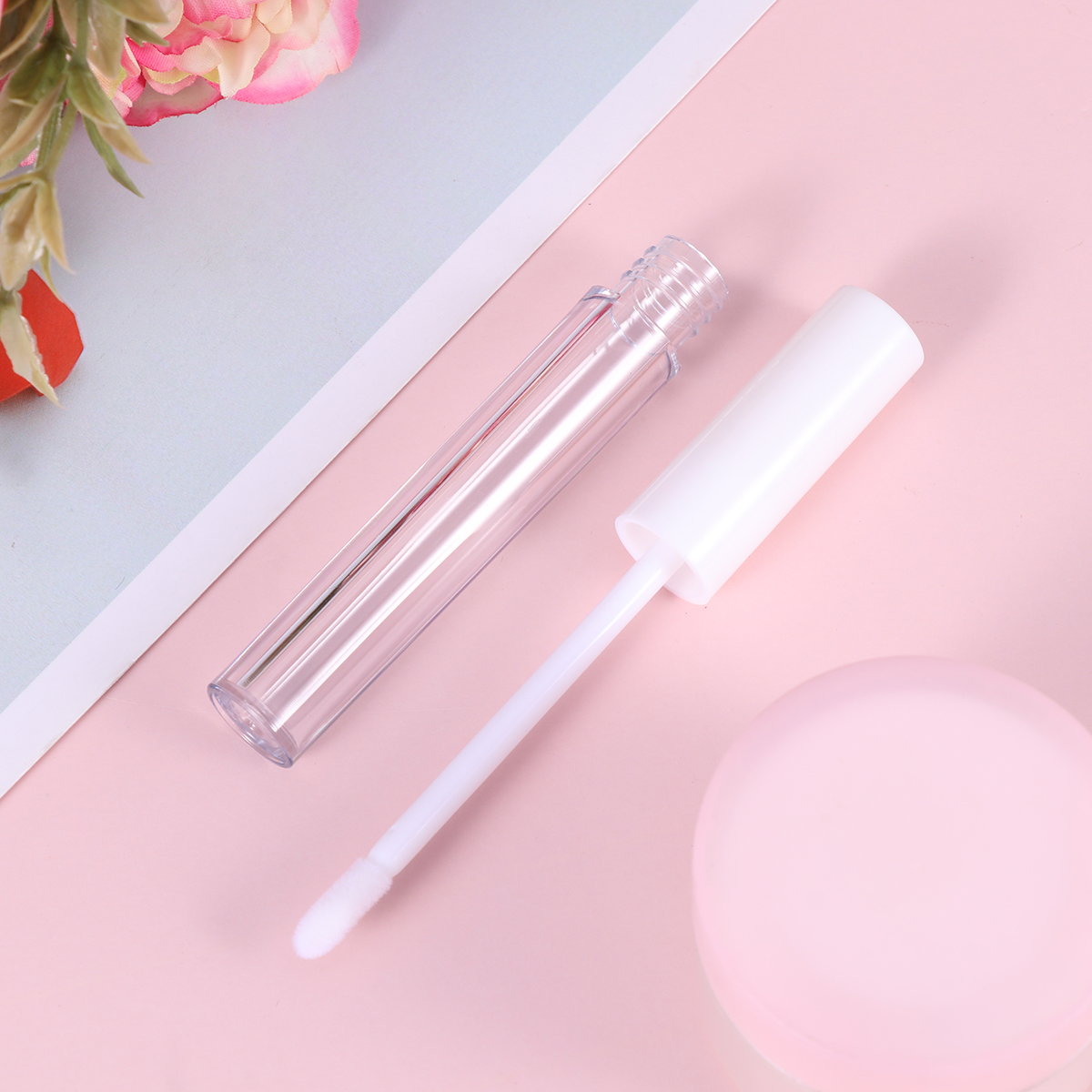 10 Pcs Lip Gloss Bottle Containers Lipstick White Tint Subpackaging Fashion Tube Empty Balm