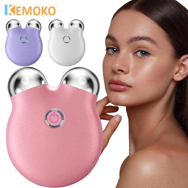 Electric Facial ems Microcurrent Lifting Roller Massager Tightening Rejuvenation V-Face Massage Mini Face Skin Beauty Care Tool