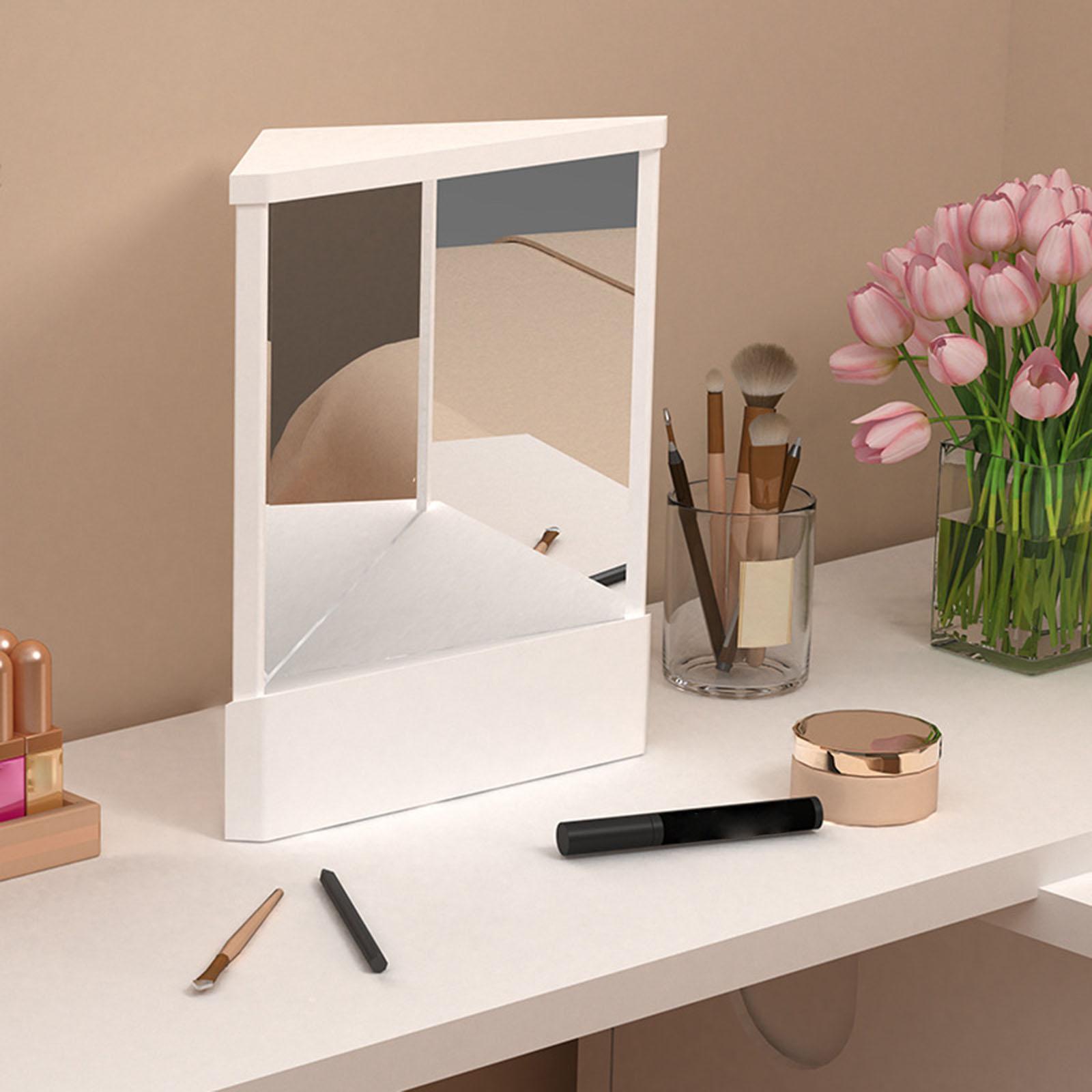 Non Reversing Mirror Clear Cosmetic Mirror Dresser Inverted Mirror for Desktop Tabletop Living Room