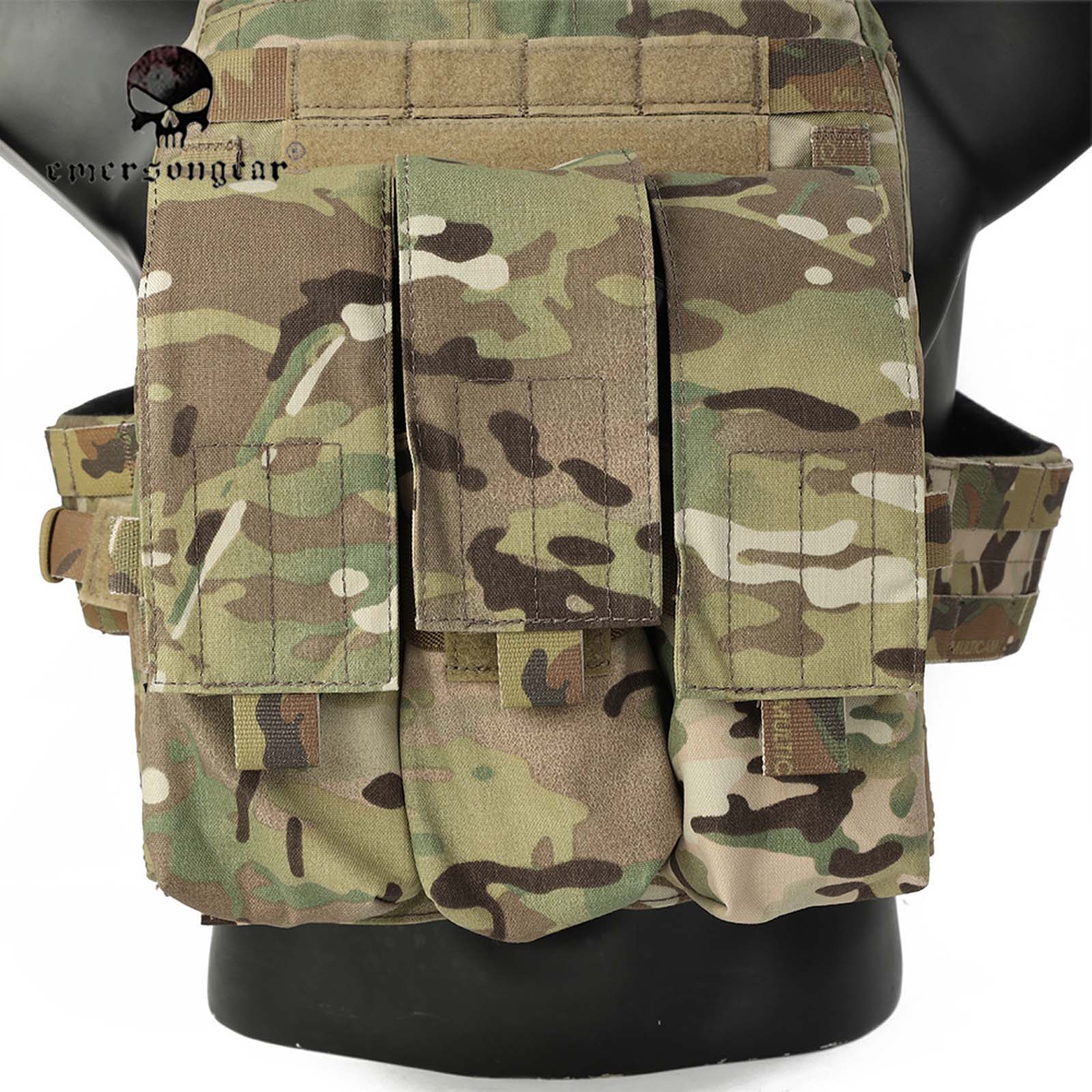 Emersong-Triple Magazine Pouch for AK Rifle LBT Style 7.62 Panel, Hunting Airsoft Hiking EM9061