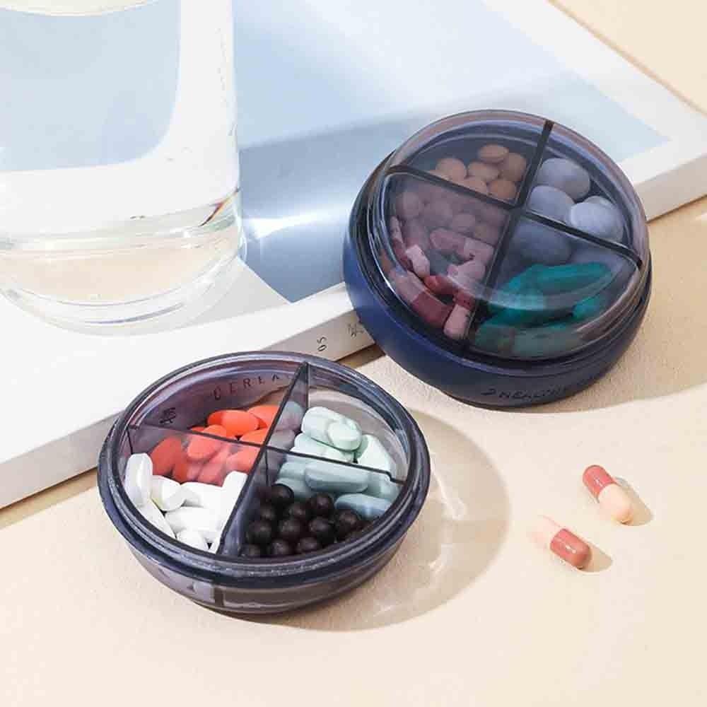 Waterproof Weekly Pill Case Double-deck Dustproof Mini Medicine Box Lightweight Against Moisture Pill Container Organizer