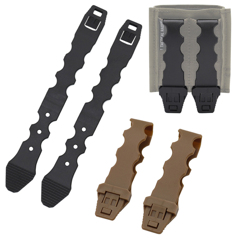 2Pcs Tactical Durable Molle System Malice Clips Strap Buckle  Nylon Quick Release Clip for Magazine GP Pouch Connect Vest Belt