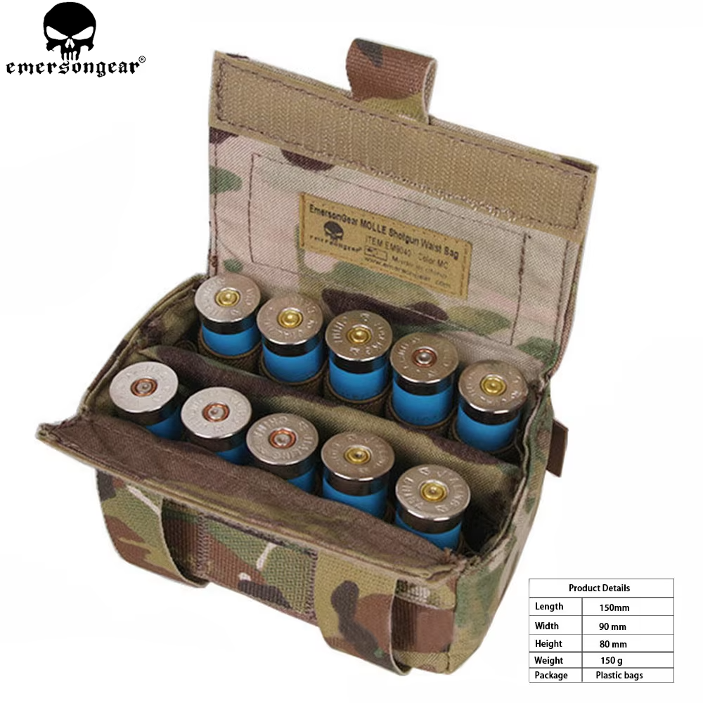 EMERSONGEAR Shotgun Shell Pouch Holder Ammo Carrier Shot shell Reload Holder Molle pouch For Paintball Tactical Hunting EM9040