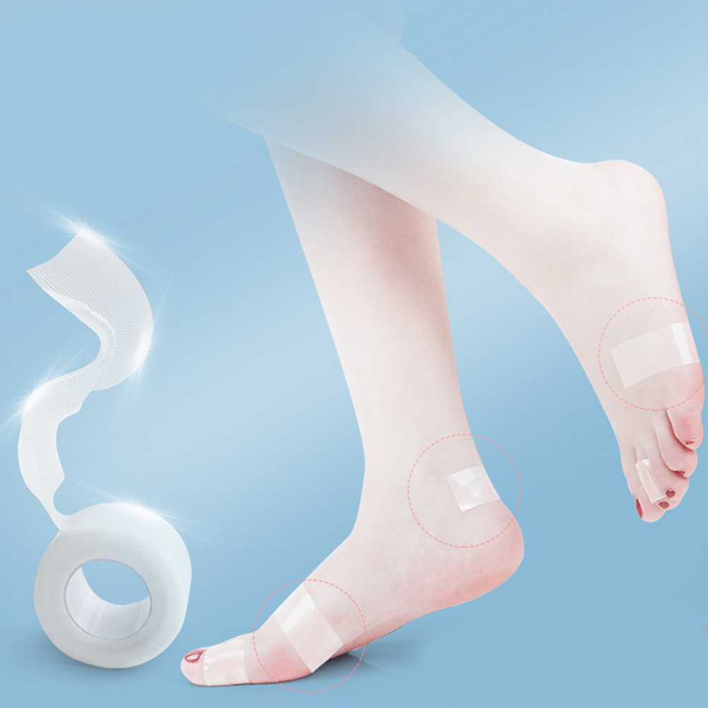 2 Rolls Antiwear Foot Stickers High Heel Care Pads Shoe Inserts Transparent Heel Tape Protector Foot Care Tools