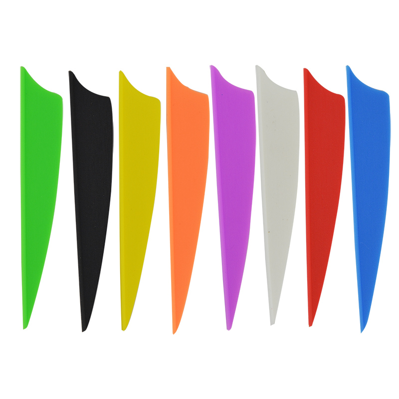 100PCS 1.75 Inch TPU Arrow Vanes Feather Carbon Fiberglass Arrows Compound Recurve Bow Archery Hunting Targets