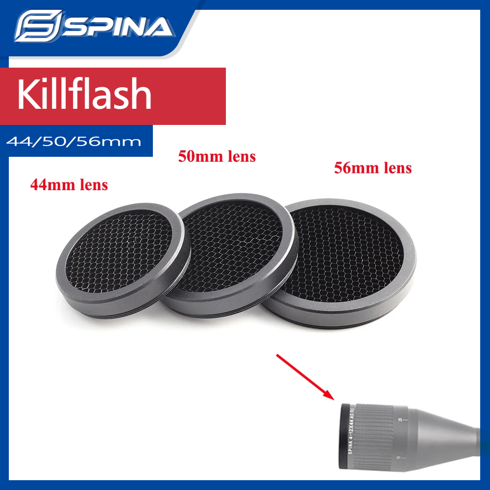 Scope Accessories Mesh 44MM/50MM/56MM Hunting Equipment Optical Aim Sight Riflescope Sunshade Caps Killflash Honeycomb