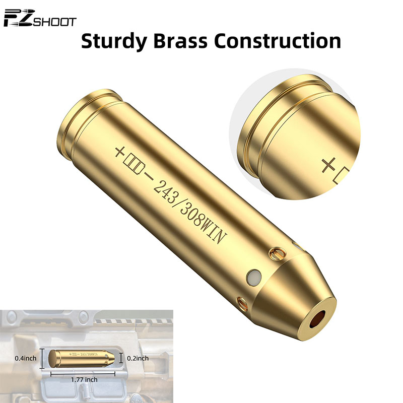 EZshoot 243 308 win Red Laser Boresighter Fit Rifle Integral Mount  with Extra Batteries Hunting High Accuracy