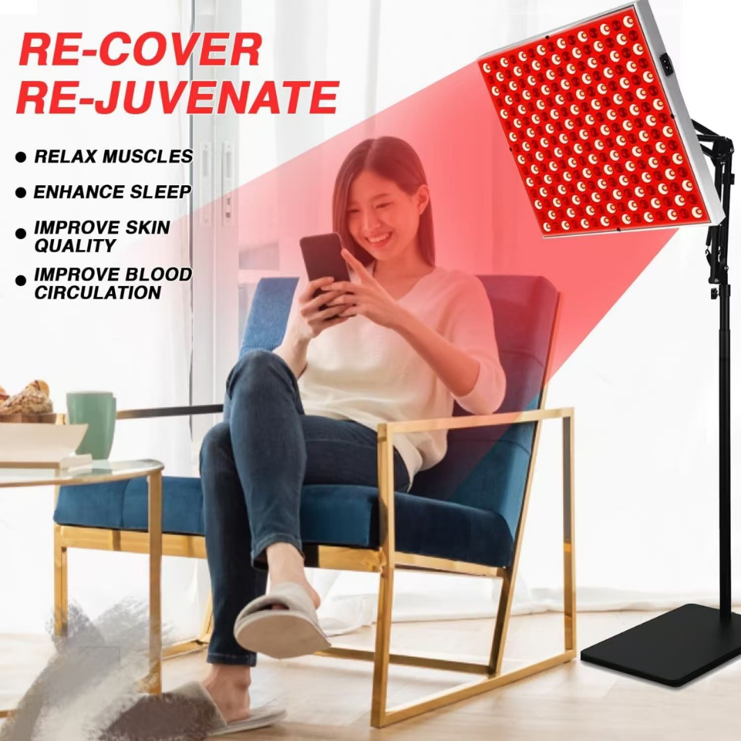 45w Panel Stand Red Light for Face and Body Beauty Instrument