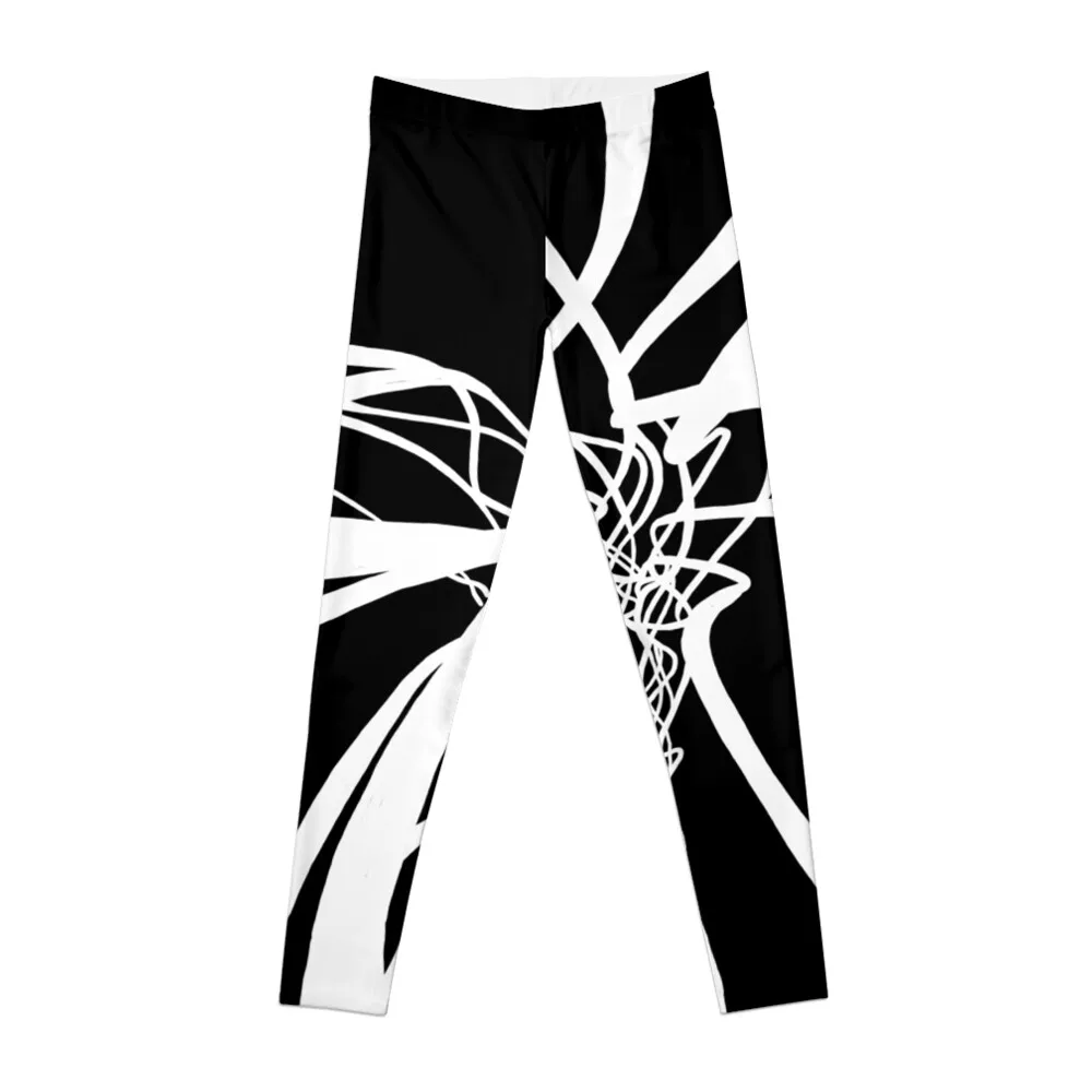 Abstract Curves Leggings active wear gym clothing sport pants Womens Leggings