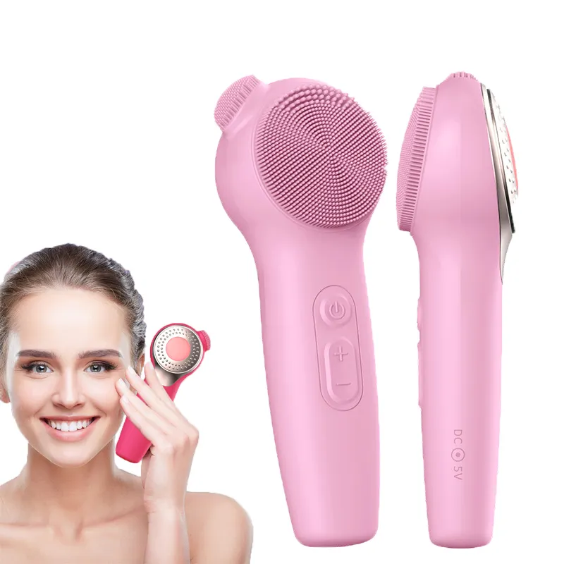 2025 New Facial Massager Electric Cleansing Brush Waterproof Soft Silicone Face Washing Brush
