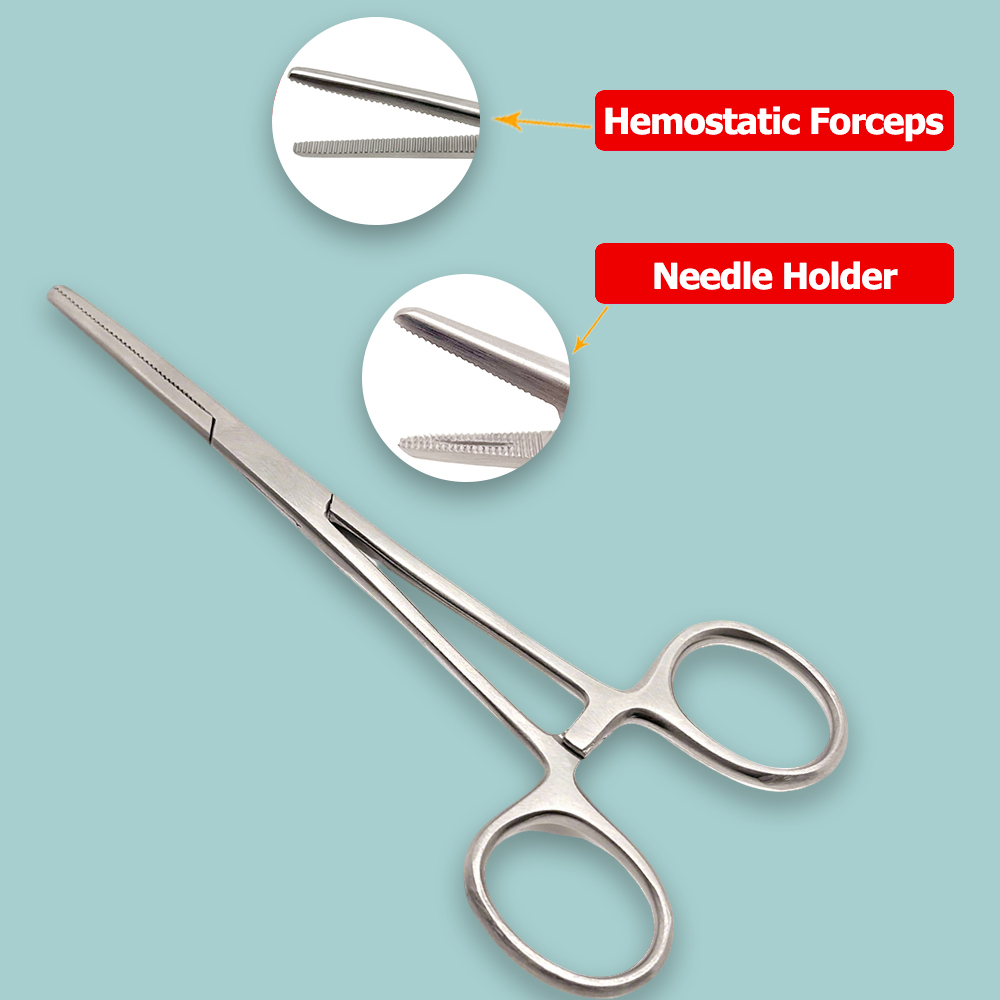 High Quality and Durable Stainless Steel Needle Holder Hemostatic Clamp Surgical Pean Artery Forceps Commonly Used in Hospitals