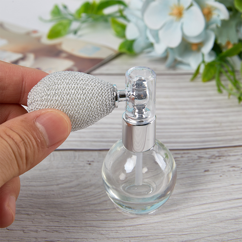 15ml Balloon AirBag Perfume Bottle Spray Atomizer Refillable Round Luxury Portable Transparent Empty Glass Spray Atomizer Bottle