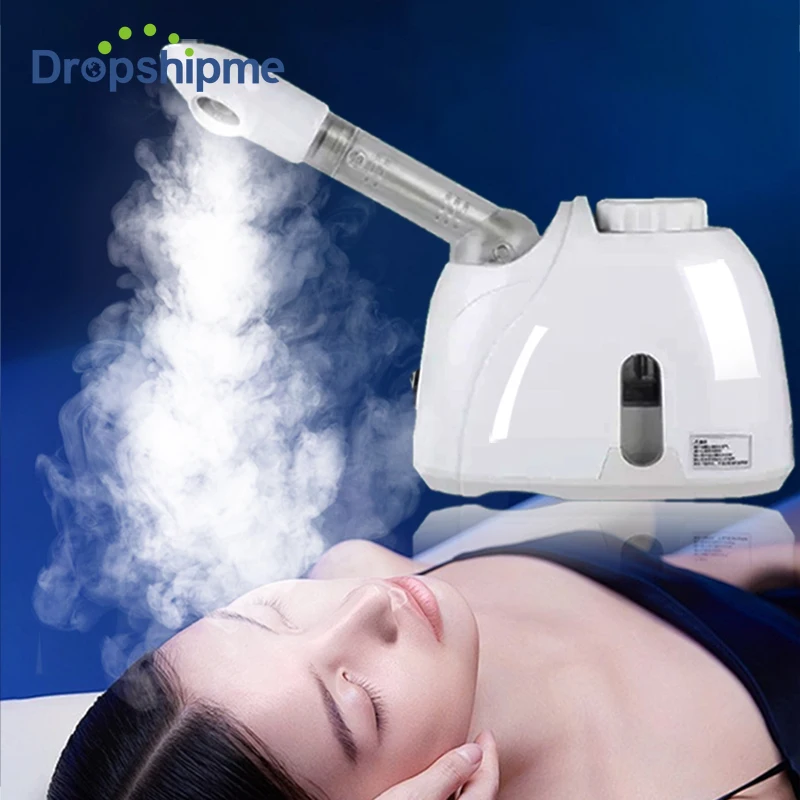 Facial Hot Spray Steamer with Extendable Arm Steaming Warm Mist Humidifier for Face Spa Sinuses Moisturizing, Home Use or Salon