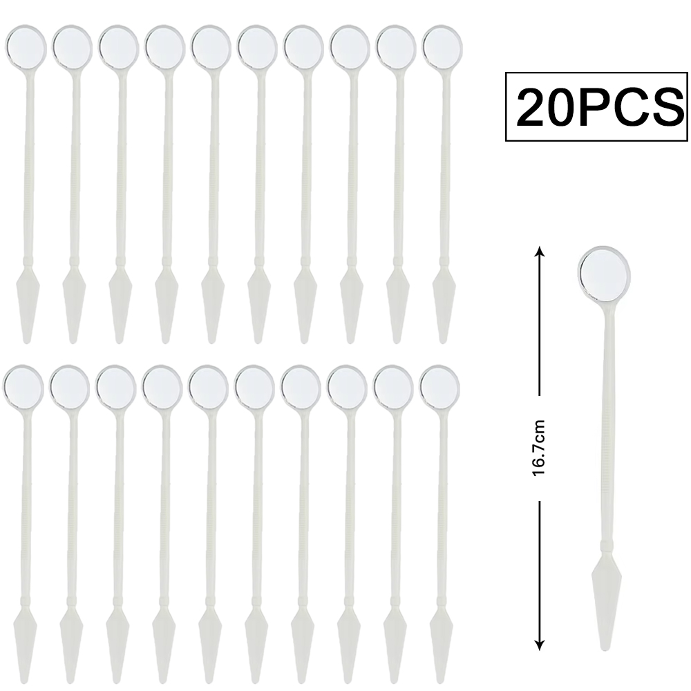 5/10/20Pcs Disposable Dental Explorers Kit Double End Probe Hook Oral Mirror & Tweezers Set for Dentist Clinic Tools