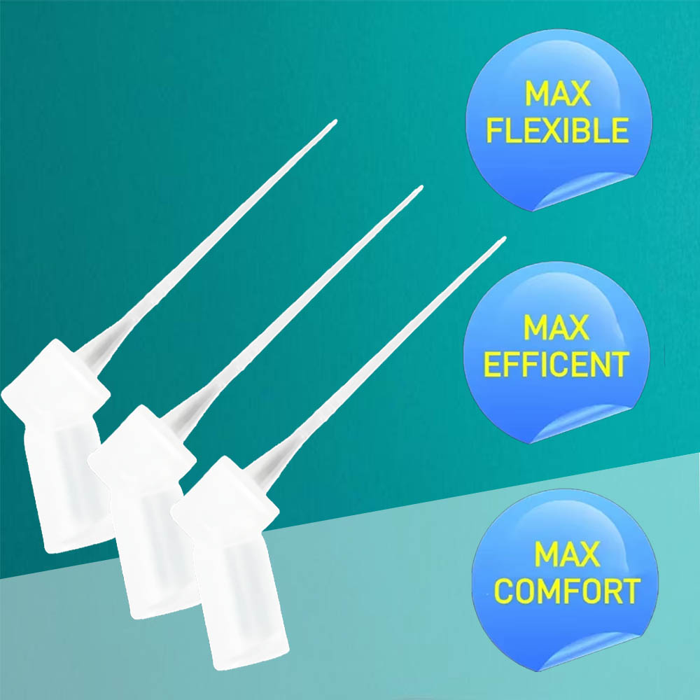 1/3Pcs Dental Irrigation Needle Tip Double Side Hole Endo Syringe Root Canal Washing Needle Tip for Cleaning